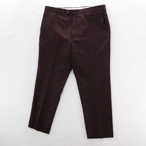 John W. Nordstrom Pants Men's 38W Brown 29" Wool Cashmere Italy Tapered Slacks - Picture 1 of 11