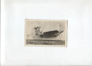 Nr.12166 / Foto des amerikanischen Schiffes USS SAROTOGA 1929 mit Briefmarke und Legende - Bild 1 von 2