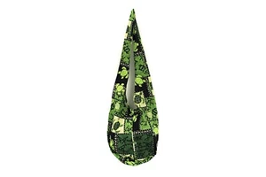 Bolso cruzado de hombro de patrón tropical hawaiano verde Honu parche tortuga algodón 100 % - Imagen 1 de 2