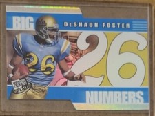2002 Press Pass Big Numbers #BN9 DeShaun Foster UCLA Bruins Football Card 