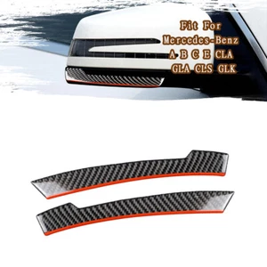Carbon Fiber Sideview Mirror Stripe Sticker Trim For Benz B C E CLA GLA CLS GLK - Bild 1 von 10