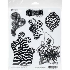 Dyan Reaveley's Dylusions Cling Stamp - STRIPY CURLICUES DYR72997 (Retired) - Imagen 1 de 1