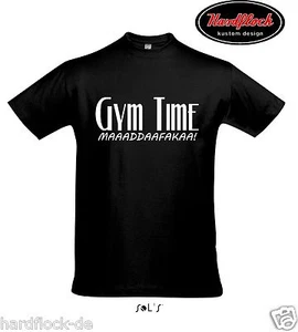 Camiseta Gimnasio Tiempo Motherfucker CULTURISMO MMA Motivación Entrenamiento Fitness Arni - Imagen 1 de 1