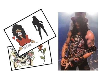 INKWEAR Slash Guns n Roses Fake Tattoos