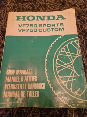 HONDA  VF750C Custom VF750S SPORTS - GENUINE FACTORY WORKSHOP MANUAL - Image 1 of 4