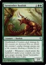 Turntimber Basilisk uncommon  zendikar MTG Magic The Gathering