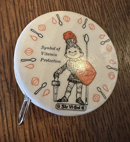 Vintage Antique Advertising Sewing Tape Measure Mead Johnson Sir Vi Sol Vitamins Cover