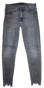 7 Seven for all Mankind Damen Jeans Hose HIGH WAIST Skinny Crop W27 grau - Bild 1 von 9