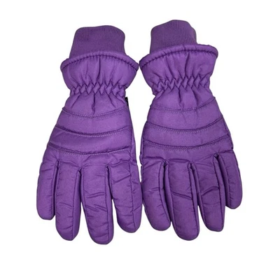 Vintage Jacob Ash Holdings Girls Purple Insulated Winter Snow Gloves Size 4-6 - Image 1 of 4