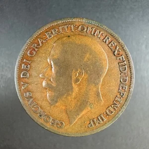 1919 UK One Penny – Well‑Worn Detail - Picture 1 of 4
