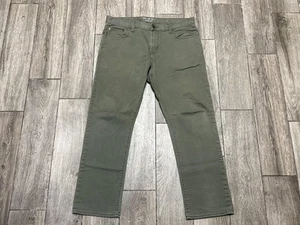 Banana Republic Travel Jean Pants Mens 34x32 Green Slim Fit Stretch Casual - Picture 1 of 6
