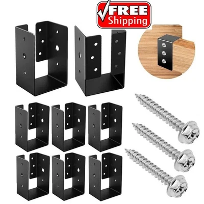 Colgador de viguetas ocultas, bridas ocultas para adornos exteriores de 4"x6", polvo de acero Q235... Foto 1 de 4