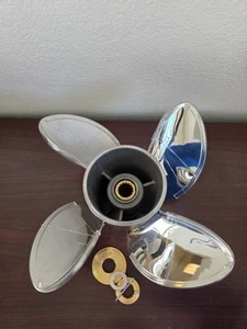 Hélice de barco de acero inoxidable 14 x 23 apta para motores Yamaha 150-250HP 15 dientes diestro - Imagen 1 de 3