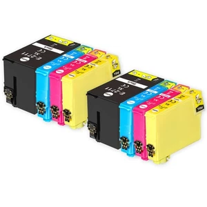 8 Ink Cartridges (Set) for Epson Workforce Pro WF-3720, WF-3720DWF, WF-3725DWF - Picture 1 of 5