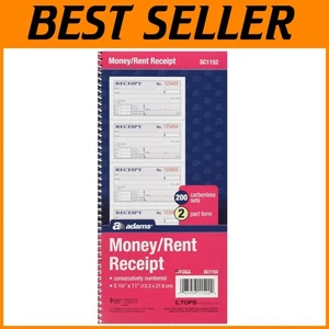 Landlord Receipt Book, 2-Part Carbonless, Pack of 25 - Picture 1 of 4