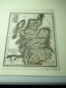 Vintage Map "Scotland" Inset of The Shetland Isles - Picture 1 of 1