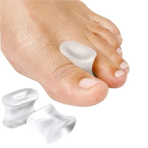 6 pares de corrector de juanete de gel de silicona y separador de dedos - alivio ortopédico del dolor - Imagen 1 de 9