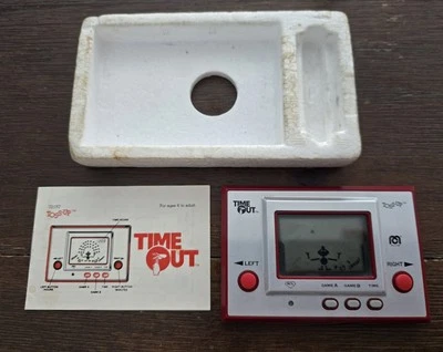 Игра и часы Mego Time Out Toss Up для Nintendo — рабочие с инструкциями и вставкой - Изображение 1 из 4