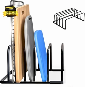 Küche Schneidebrett Organizer Regal, 5 Fächer Aufbewahrung Halter für Bretter, Backformen - Bild 1 von 7