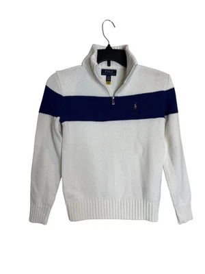 Polo Ralph Lauren Sweater Youth Medium Half Zip Pullover Classic - Image 1 of 4