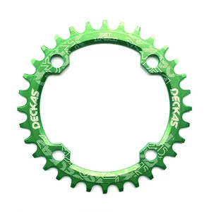 DECKAS 104bcd MTB Bike Chainring Narrow Wide Round Crankset Bolts 36T Green - Picture 1 of 1