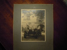 FOTO AUTO D' EPOCA periodo primi 900 attaccata su cartoncino 12x17 cm padova