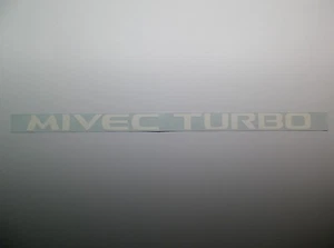 Nuevo Mitsubishi Evo MIVEC TURBO Estilo 2 Logotipo Parabrisas Calcomanía Lancer Evolution MR - Imagen 1 de 3