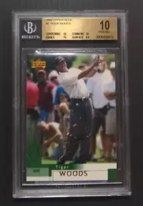 2002 Upper Deck Tiger Woods #1 BGS Pristine 10 - Picture 1 of 2