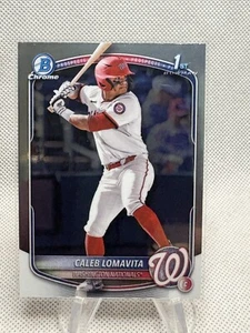 2025 Bowman Chrome Caleb Lomavita 1st Bowman Nationals - Picture 1 of 2