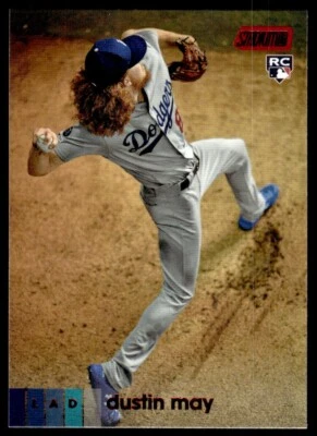 2020 Stadium Club RED Dustin May Rookie Los Angeles Dodgers #255 R18 - Image 1 of 2