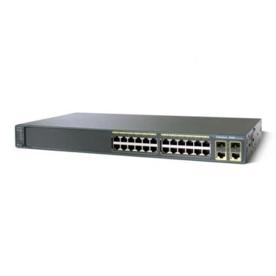 Cisco Catalyst 2960 Plus WS-C2960-24TC-L 24-Port 10/100 8-Port  Ethernet Switch - Image 1 of 4