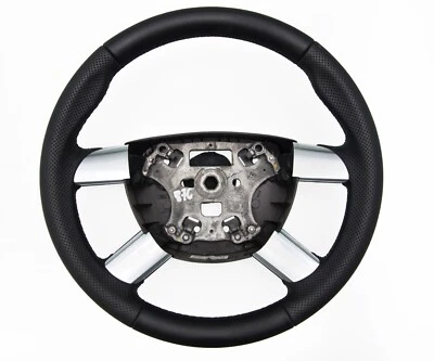 Lenkrad beziehen mit Leder für Ford Transit MK7 Bj. 2006-2012 mit Multifunktions - Bild 1 von 4