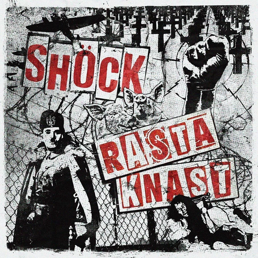 RASTA KNAST / SHÖCK - SPLIT (7"EP) black Vinyl Punk Punkrock - Bild 1 von 1