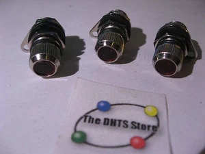 Lámpara Indicadora Miniatura Montaje en Panel de Lente Roja con Bombilla y Herrajes Junta Tórica Cantidad 3 - Imagen 1 de 3