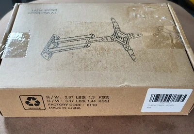 PISF1 Full Motion TV Wall Mount 13"-42"  Flat Curved TV Monitors up to 44 pounds - Image 1 of 4