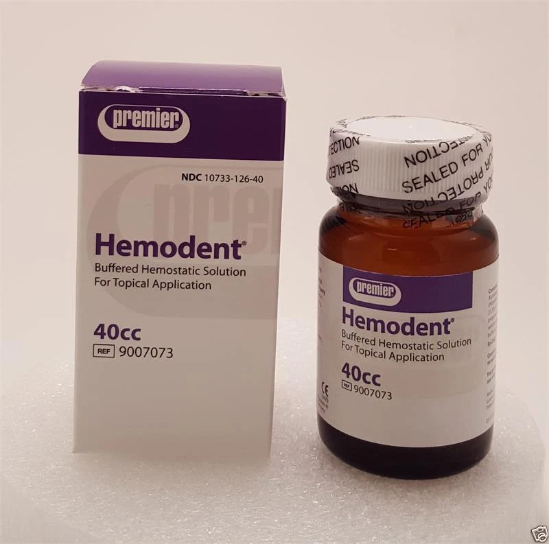 Dental Premier Hemodent Buffered Hemostatic Solution 4 Topical Application