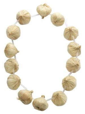 GUIRNALDAS ROJAS CEBOLLA/AJO FRANCÉS DISFRAZ ACCESORIO COLLAR CAZADOR DE VAMPIROS Foto 1 de 4