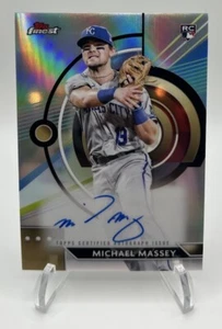 2023 Topps Finest - Finest Autographs Refractor #FA-MMA Michael Massey (AU, RC) - Picture 1 of 2