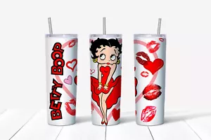 Bicchiere sottile isolato in acciaio inox 20 oz - ispirato a Betty Boop - Foto 1 di 1
