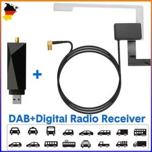 DAB Antenne DAB+ Aktiv Empfänger für Autoradio Android Head Unit USB Auto Kfz - Picture 1 of 8