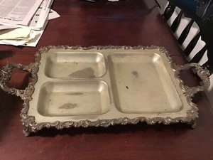 Bandeja de servir victoriana dividida vintage - Imagen 1 de 5