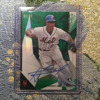 Dilson Herrera 2015 Topps Finest Green Auto 96/99 New York Mets! - Image 1 of 3