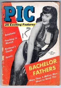 - PIC July 1957 Russ Eve Meyer NASCAR Belafonte PINUPS Showgirls Digest Magazine - Imagen 1 de 2