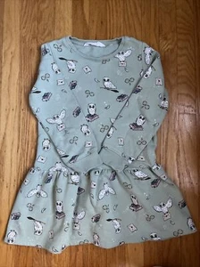 H&M Harry Potter Girls Owl Sweater Dress 6-8 - Picture 1 of 4