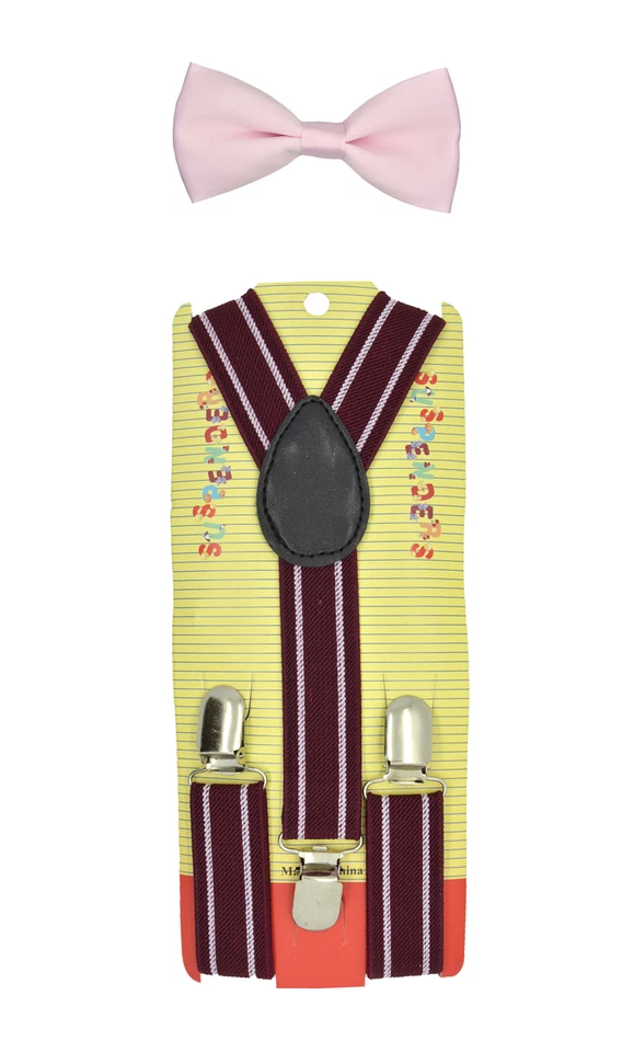 LINDO Juego de pajarita elástica a rayas para bebés niños niños niñas Foto 1 de 1