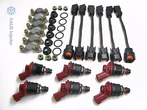 Set of 6 AUS HIGH FLOW 550cc Racing Fuel Injectors fit NISSAN 300ZX [10188-6-EN] - Picture 1 of 4