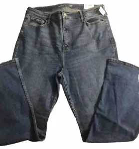 Jeans Old Navy para mujer tiro alto estilo talla 16 bolsillos lisos nuevos con etiquetas - Imagen 1 de 8