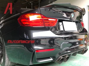 Carbon Fiber PSM Style Trunk Wing Spoiler Lip Fit BMW F82 M4 Coupe Only - Picture 1 of 3