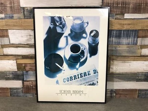 Large Framed Print By Stoecker Bergami Studios Coffee & Italian Daily Newspaper - Picture 1 of 6