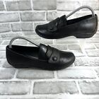 Dansko Olena Women?s Size 40-US 9.5/10 Black Leather Metallic Comfort Shoes